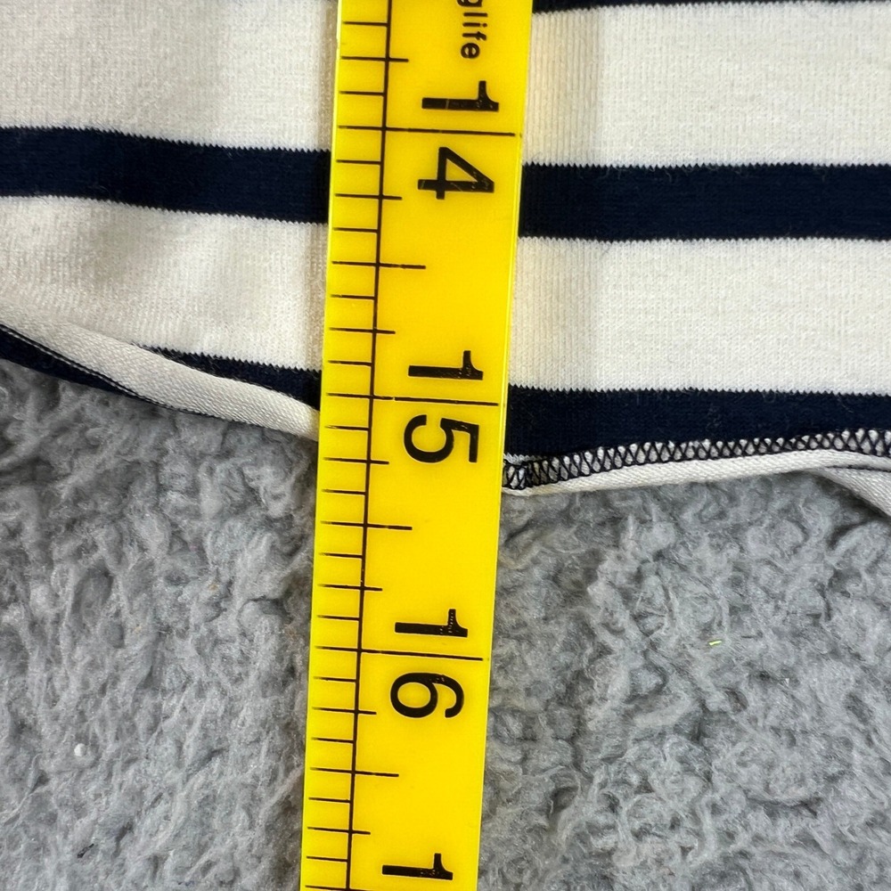 Ralph Lauren Striped T-Shirt Girls Size 5 Navy White Pink Pony Lettuce Trim NWT - Picture 8 of 9